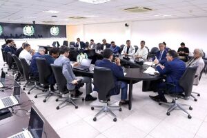 Reuni&atilde;o do grupo de trabalho para apoiar clubes pernambucanos de futebol.