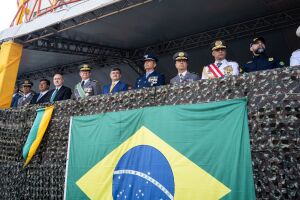 Eduardo da Fonte no desfile de 7 de setembro.