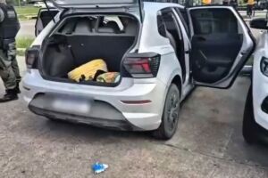 Durante a a&ccedil;&atilde;o, os policiais apreenderam duas armas e localizaram uma caminhonete roubada e um carro adulterado.