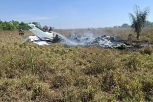 Queda de avi&atilde;o de pequeno porte no Mato Grosso. 