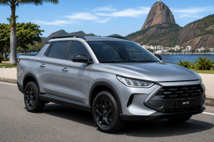 Picape Mako da BYD para enfrentar o segmento da Toro no Brasil.