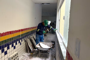 Obras em creches de Paulista