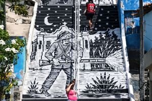 O trabalho &eacute; assinado pelo artista visual Max Motta, conhecido como Magrelo.