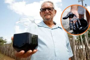 Sidr&ocirc;nio Moreira encontrou petr&oacute;leo ao perfurar um po&ccedil;o artesiano em busca de &aacute;gua no s&iacute;tio onde mora.