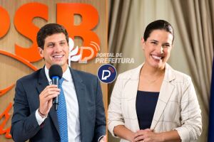 Jo&atilde;o Campos e Raquel Lyra