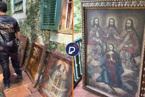 PF recupera no Rio pintura de Jesus Cristo.