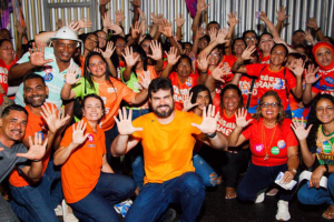 C&eacute;sar Ramos em campanha por Igarassu
