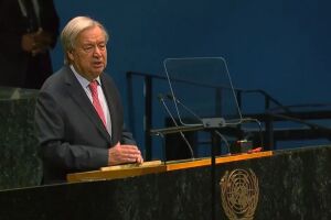 O secret&aacute;rio-geral da Organiza&ccedil;&atilde;o das Na&ccedil;&otilde;es Unidas (ONU), Ant&oacute;nio Guterres.