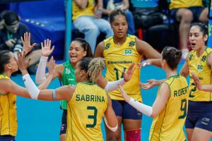 Time do v&ocirc;lei feminino. 
