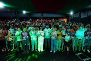 Candidato a deputado estadual pelo PSD, C&eacute;sar Ramos se re&uacute;ne com a vereadora Erika Uch&ocirc;a, moradores e apoiadores durante agenda pol&iacute;tica no munic&iacute;pio