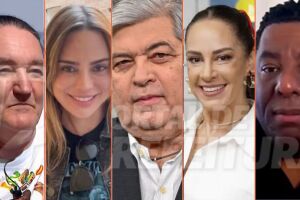 Marquito, Rachel Sheherazade, Datena, Silvia Abravanel e Netinho de Paula.