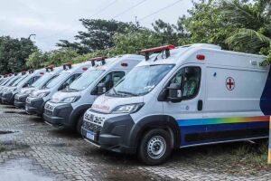 Ambul&acirc;ncias do Programa Colo de M&atilde;e.