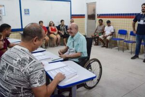 Eleitor com defici&ecirc;ncia.