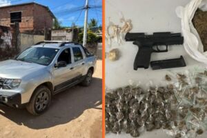 Pol&iacute;cia Militar apreende arma e drogas e recupera ve&iacute;culo roubado durante opera&ccedil;&atilde;o em Olinda.