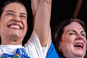 Raquel Lyra lidera vota&ccedil;&atilde;o em Nazar&eacute; da Mata com apoio da prefeita Aninha da Ferbom.