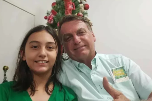 Bolsonaro e filha, Laura Bolsonaro