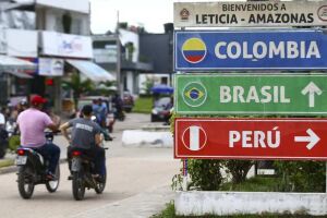 Fronteira do Brasil com Col&ocirc;mbia e Peru.