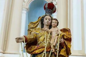 Imagem de Nossa Senhora do Ros&aacute;rio.