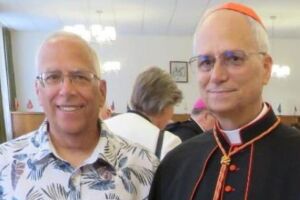 Papa Le&atilde;o XIV e seu irm&atilde;o, Louis Prevost.