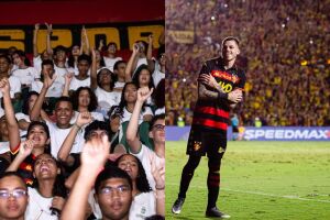 Alunos de Igarassu prestigiram vit&oacute;ria do Sport por 2 a 1, com dois gols de Barletta.