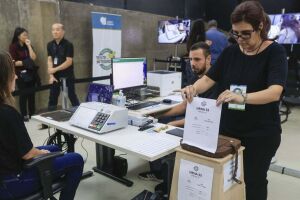 Teste de urna eletr&ocirc;nica.