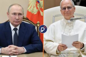 Vladimir Putin e Papa Le&atilde;o XIV.