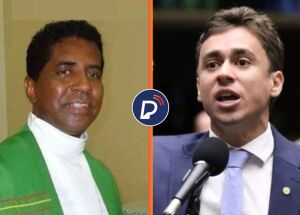 Fl&aacute;vio Ferreira Alves, que negou comunh&atilde;o e deputad Nikolas Ferreira.