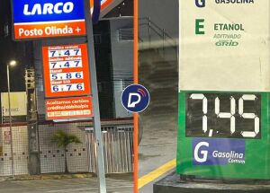 Pre&ccedil;os da gasolina no Recife.