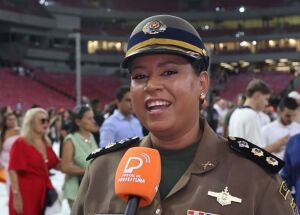 Tenente-coronel Rebeka, da PMPE. 