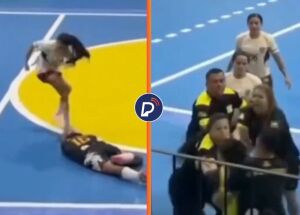 Briga generalizada interrompe partida de futsal feminino e termina com jogadora banida por 5 anos