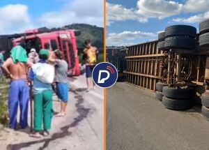 Acidente envolvendo um caminh&atilde;o boiadeiro em Caruaru