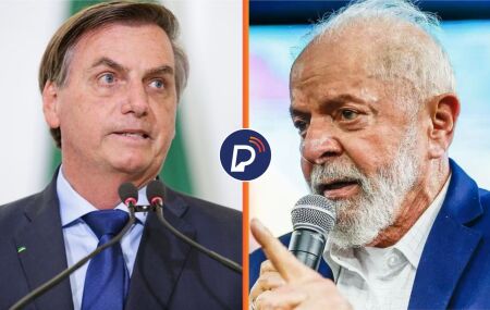 'Lula nasceu para mentir, desviar e enganar' diz Bolsonaro.