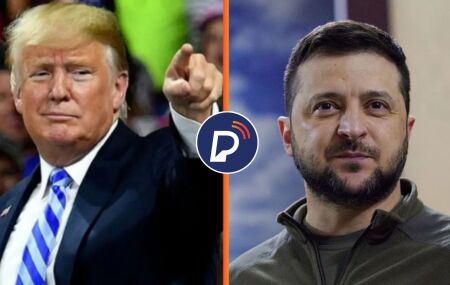 Donald Trump e Volodymyr Zelensky.