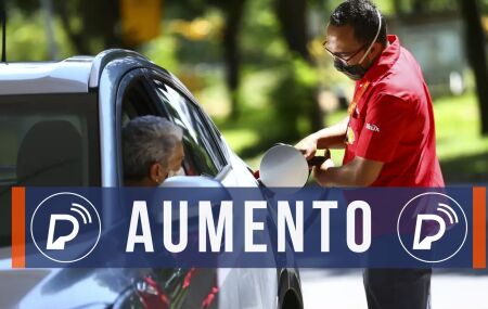 Aumento de preços da gasolina.