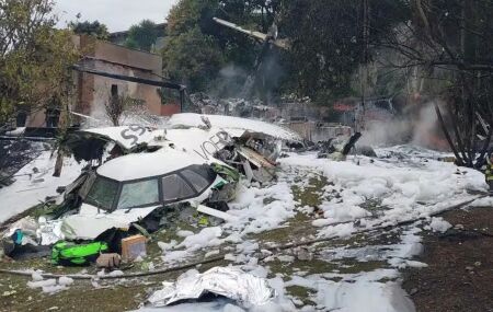 Avião cai no interior de São Paulo.