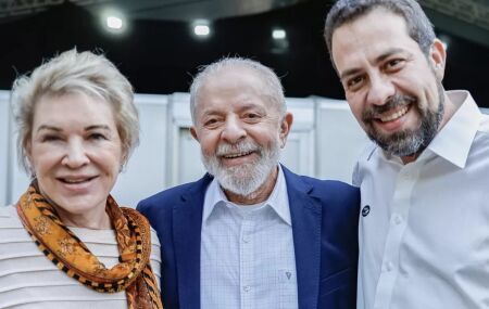 Marta Suplicy, Lula e Guilherme Boulos.