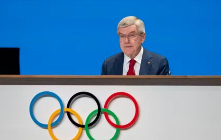 Thomas Bach, presidente do Comitê Olímpico Internacional.