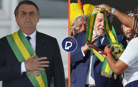 "Não passo faixa [presidencial] para LADRÃO", diz Bolsonaro sobre Lula. Arte montagem: Portal de Prefeitura.