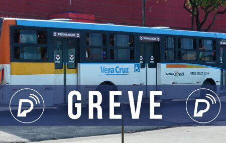 Greve de ônibus no Recife.