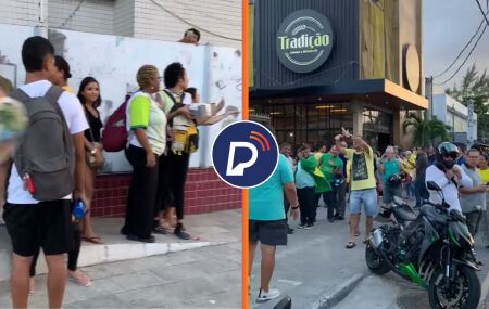 Estudantes debocham dos apoiadores de Bolsonaro durante evento em Olinda.