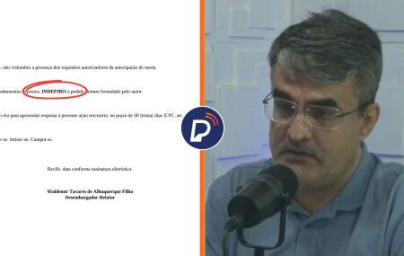 Edberto Quental, ex-prefeito de Condado, é negado ao pedir reversão de INELEGIBILIDADE. Arte montagem: Portal de Prefeitura.