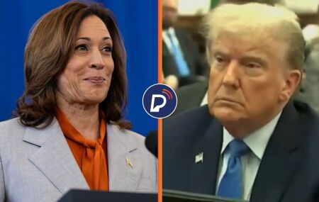 Kamala Harris e Donald Trump.