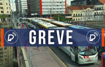 Greve de ônibus no Recife.