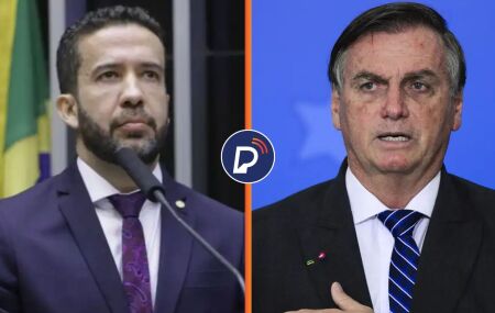 Deputado Federal Janones e ex-presidente Bolsonaro .