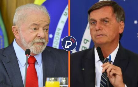 Presidente Lula e ex-presidente Bolsonaro.