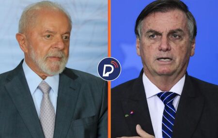 Presidente Lula e ex-presidente Bolsonaro.