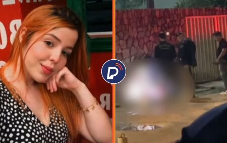 Maria Clara, de 21 anos e local do crime.