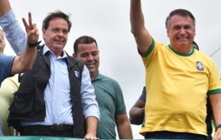 Gilson Machado e Jair Bolsonaro.