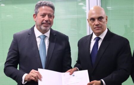 Arthur Lira e Alexandre de Moraes.