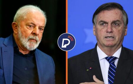 Lula e Bolsonaro. 